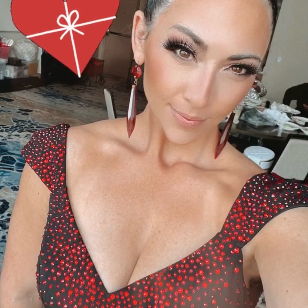 Elegant Black and Red Dress